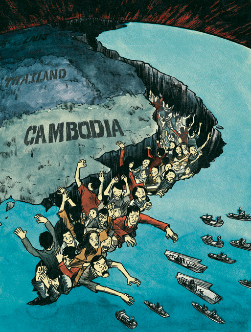 Illustration from GB Tran's graphic memoir Vietnamerica