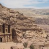 Monestary ruins in Petra Jordan