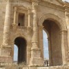 Ancient ruins in Jerash Jordan