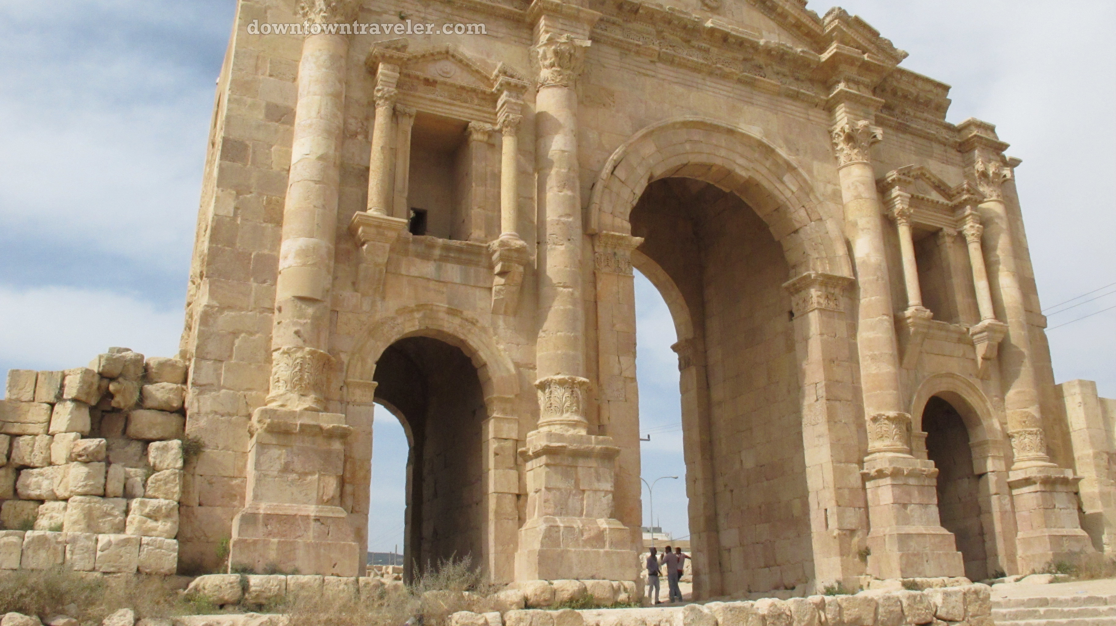 Ancient ruins in Jerash Jordan